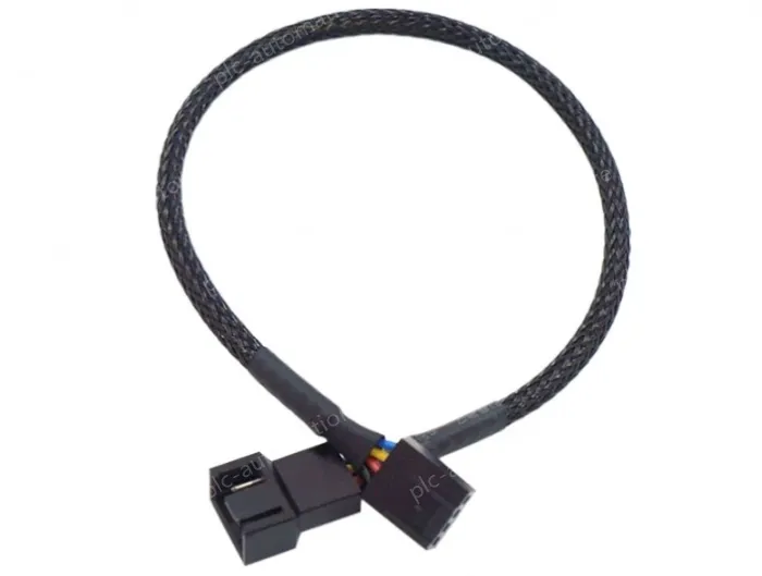PWM one-point temperature control cooling fan extension cable 1in 1out