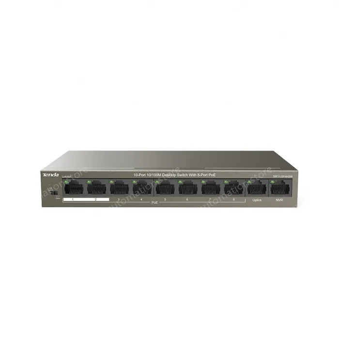 10-Port 10/100M Desktop Switch with 8-Port PoE