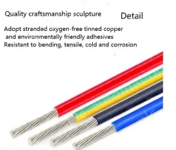 Teflon Wire Cable 13AWG Black 19 cores