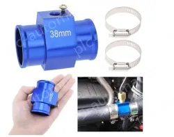 Water Temperature Connector Tube, Radiator Sensor, Temperature Sensor Connector, 38mm Aluminum, with Clamp