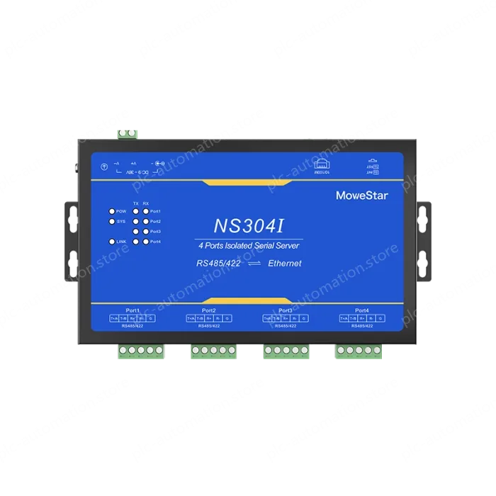 4 Ports RS485/422 Serial to 100M Ethernet Opto-isolated Server