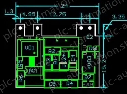 Small, safe isolated, regulated power supply switching power supply module 5V 1A Vertical pins