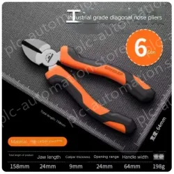 Industrial Grade 6 inch diagonal nose pliers
