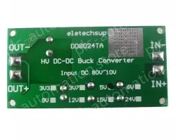 DC-DC high-voltage buck module regulated power board Input DC 10~80V Output 3.3V with terminal