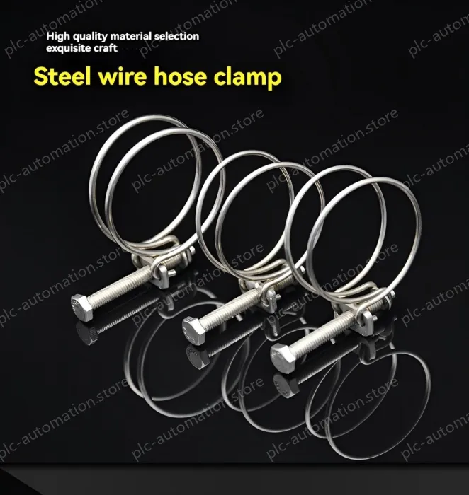Double steel wire hose clamp 201 material 24-27*2 [wire diameter]