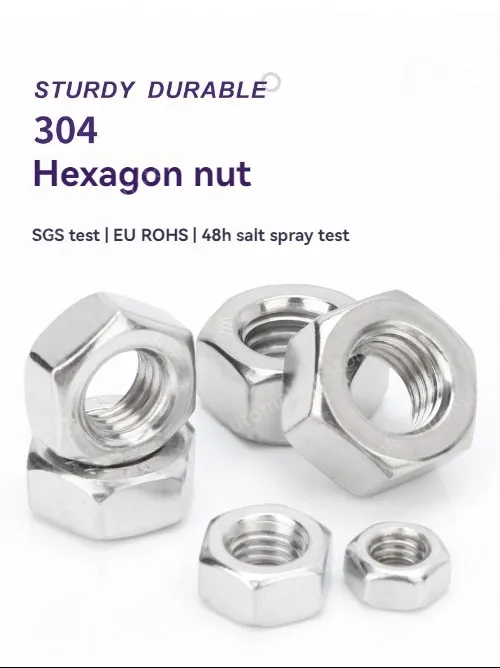 External hexagon nut 201 stainless steel-M8