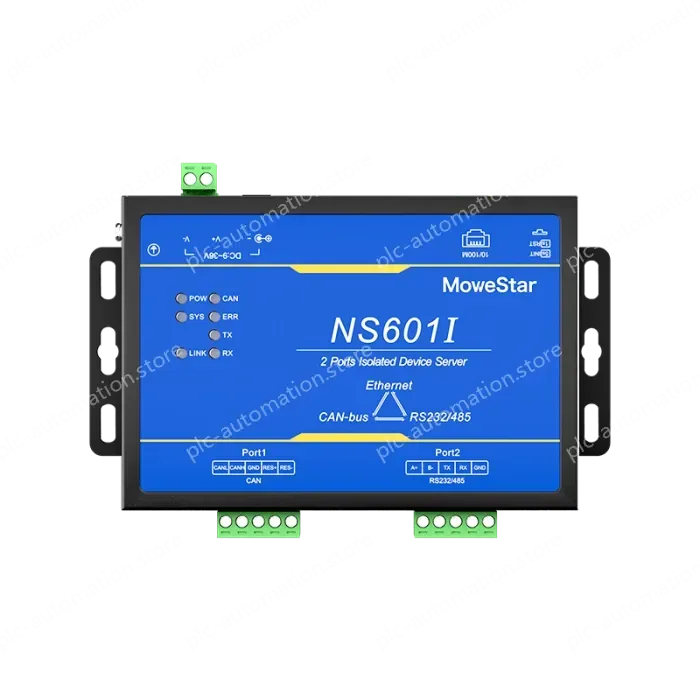 1 Port CAN-bus + 1*RS232/485 To Ethernet Opto-isolated Wall-mounted Ethernet CAN-bus Server