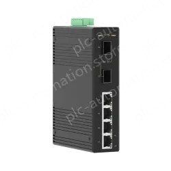 2 Ports Gigabit SFP + 4 Ports Gigabit RJ45 Din-Rail Unmanaged Industrial Ethernet Switch
