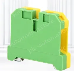 EK16 Grounding Terminal Block Grounding Plastic Terminal Yellow and Green Grounding Terminal Rail Terminal