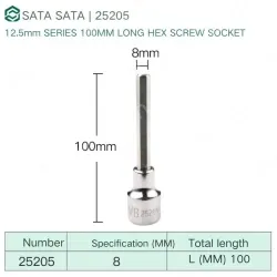 Dafei 8mm with a total length of 100mm-25205