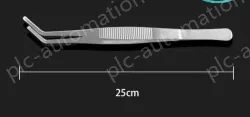 Stainless steel tweezers Curved tip (thick) 25cm