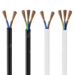 3 cores white Cable 0.75mm Nominal cross-section