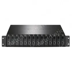 14-slot fiber optic transceiver dedicated rack