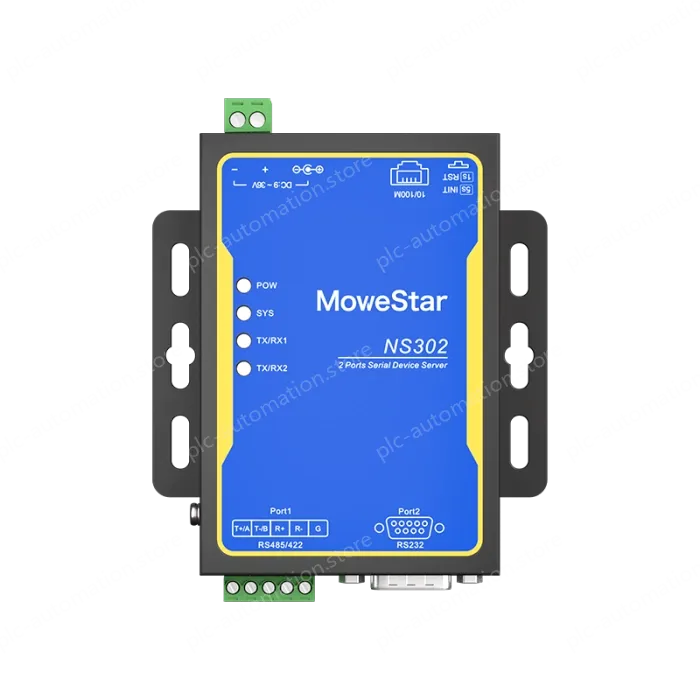 1 Port RS232 + 1 Port RS485/422 Serial to 100M Ethernet Server