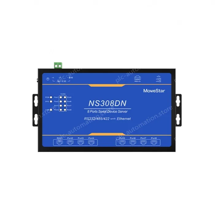 Industrial-grade Modbus gateway 8-port wall-mounted serial server