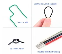 Teflon Wire Cable 8AWG Red 165 cores