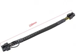 6PIN to 8PIN Server Power Cable Graphics Card Cable Mesh Sleeve Protection 52cm