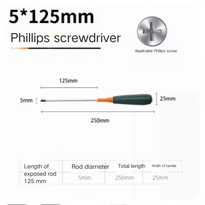 Phillips screwdriver 5*125