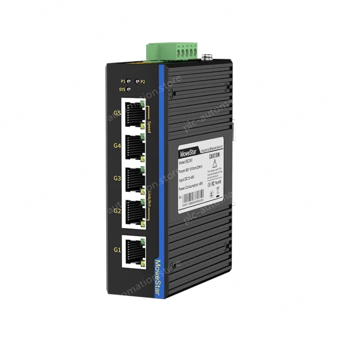 5 Ports Gigabit T(x) Din-Rail Unmanaged Industrial Ethernet Switch