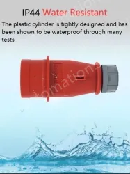 16A4-pole 400V surface mount plug