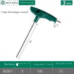 83307/3mm - Flat head
