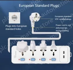 European Standard master switch 3 socket