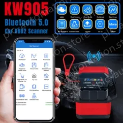 KW905 bluetooth 4.0(5.0) obdii scanner&nbsp; Automotive Fault Diagnosis Instrument Engine Fault Reading Fault Code Query Playback Function Testing Tools