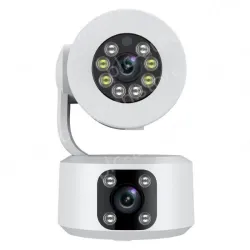 4MP-Full color night vision-Dual lens two-way voice camera