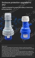 4 pole 63A concealed socket