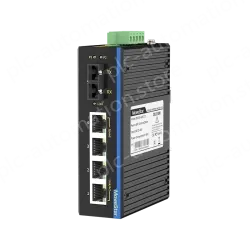 1 Port 100M F(x) + 4 Ports 10/100M T(x) Din-Rail Unmanaged Industrial Ethernet Switch