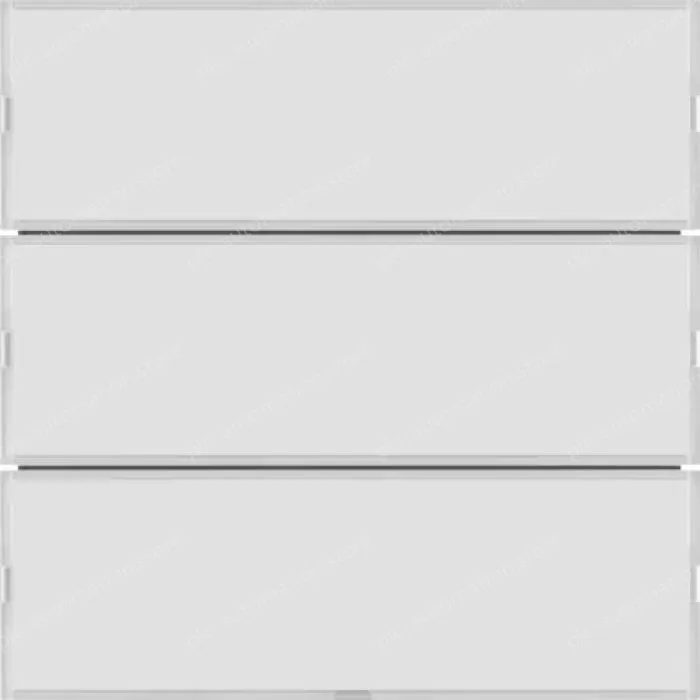 Push-button 3g, lab. field,RGB LED, int. temp.sensor, KNX-S.1/B.3/B.7,f.wh.p.wh