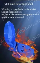 Explosion-proof cast aluminium triplex 5-hole red