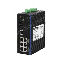 1 Port 100M F(x) + 7 Ports 10/100M T(x) Din-Rail Unmanaged Industrial Ethernet Switch
