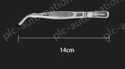 Stainless steel tweezers Curved round head (304 models) 14cm