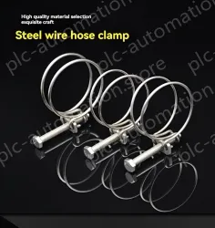 Double steel wire hose clamp 201 material 15-18*2 [wire diameter]