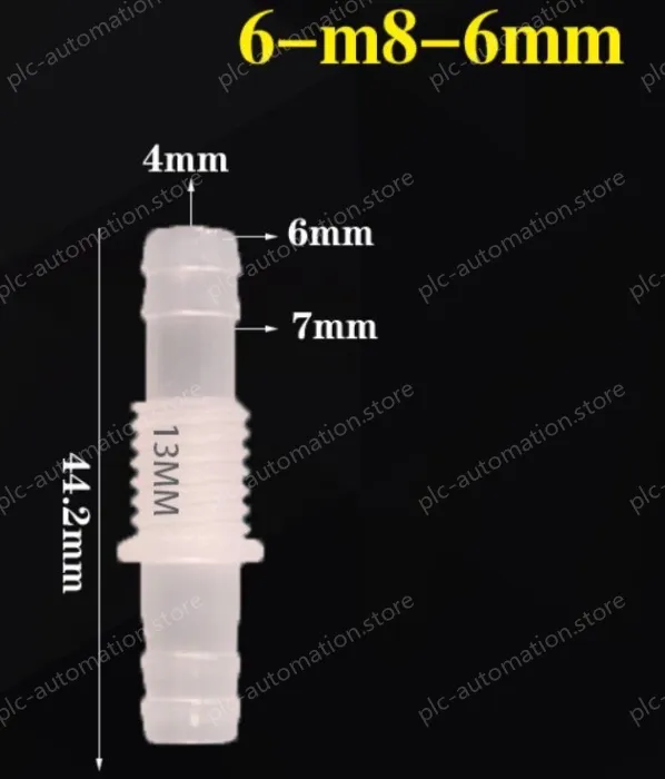 6-M8-6-Feed-through plastic connectors