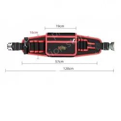 Red upgraded tool belt bag medium bag + mineral water hook