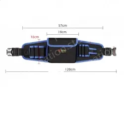 Middle pocket economic thickened waist bag (yellow and blue edge random)