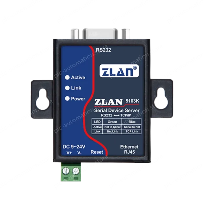 Rail/desktop serial server