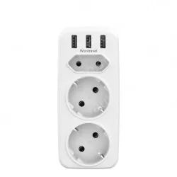 Germany France extension usb wall socket
