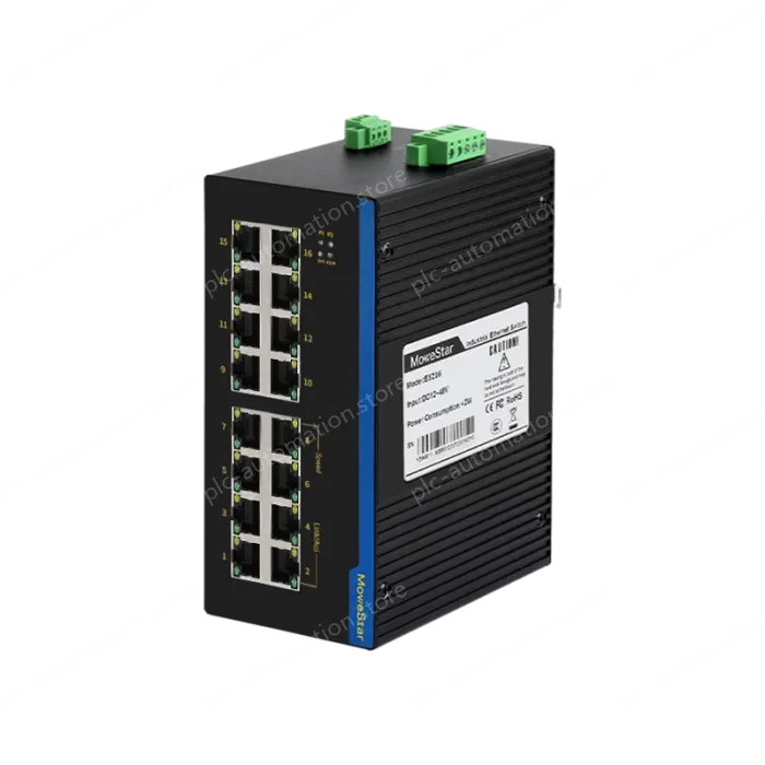 16 Ports 10/100M T(x) Din-Rail Unmanaged Industrial Ethernet Switch