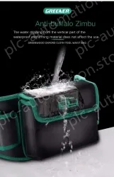 The waist bag can hold a mobile phone and a power drill