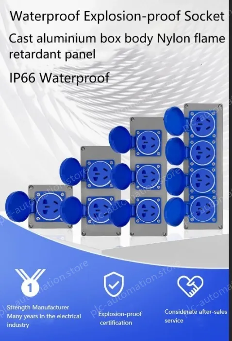 Explosion-proof cast aluminium 3-hole black