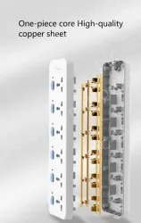 European Standard master switch 3 socket